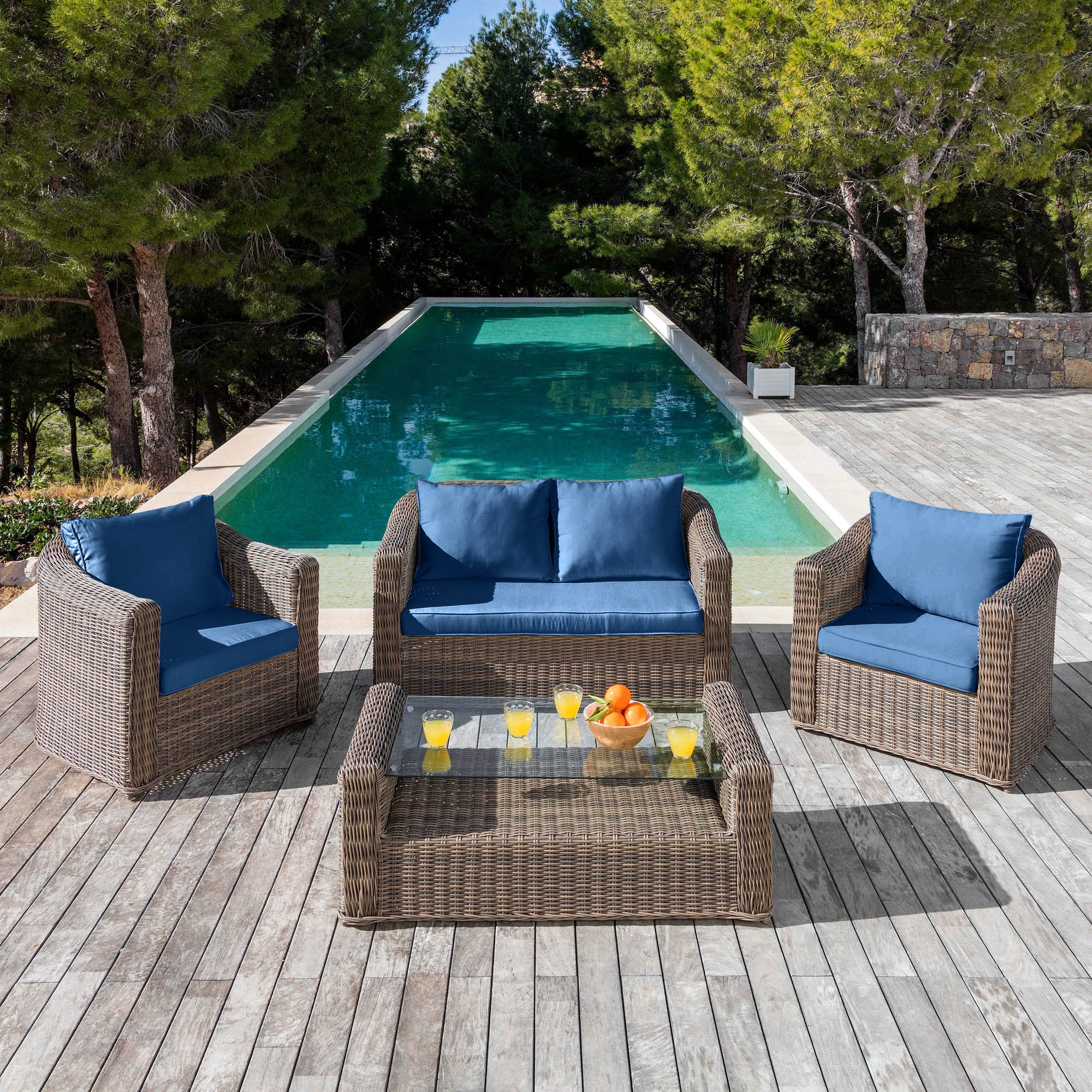 Housse de coussins de remplacement pour salon de jardin Calvi 4 places - Image 10