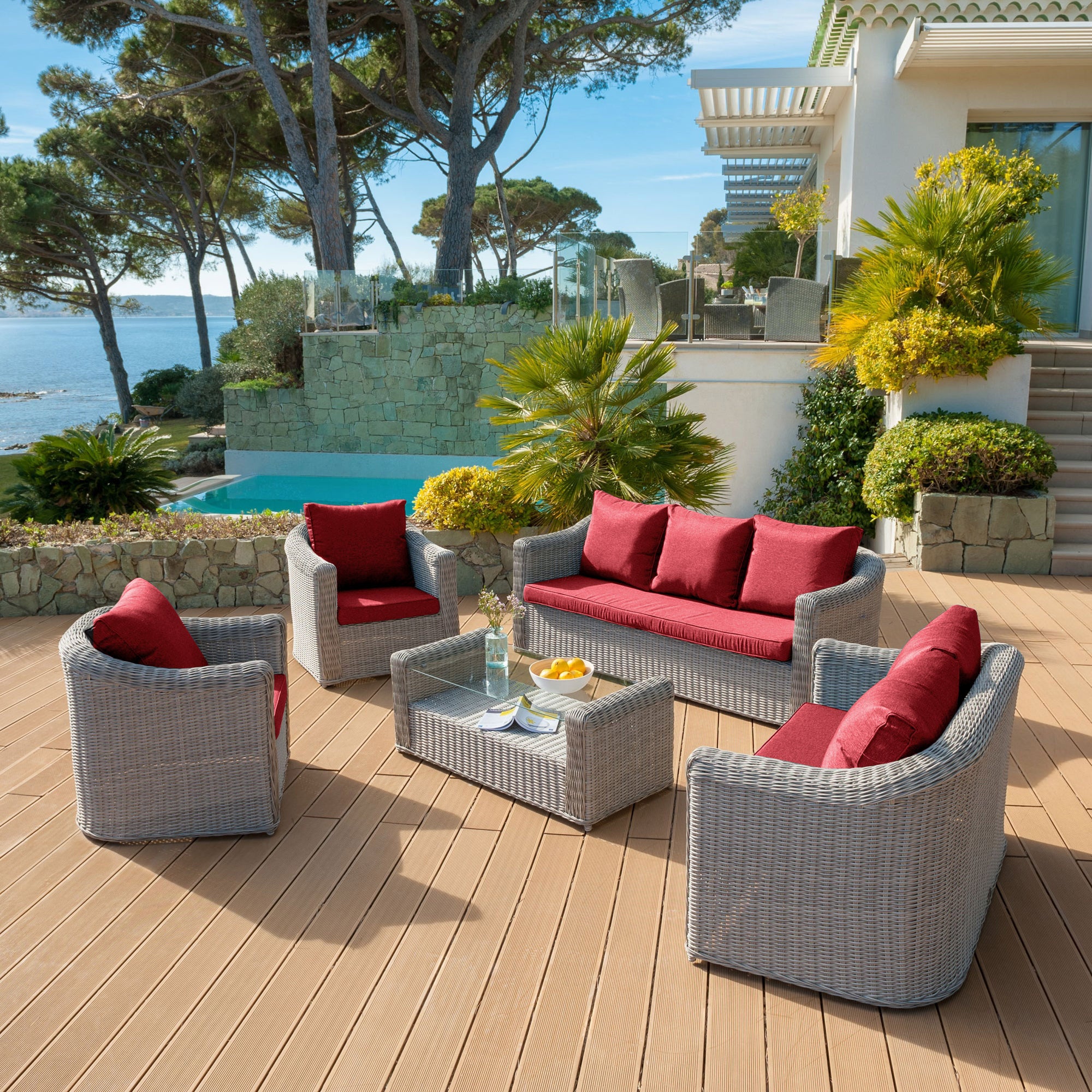 Housse de coussins de remplacement pour salon de jardin Calvi 4 places - Image 20
