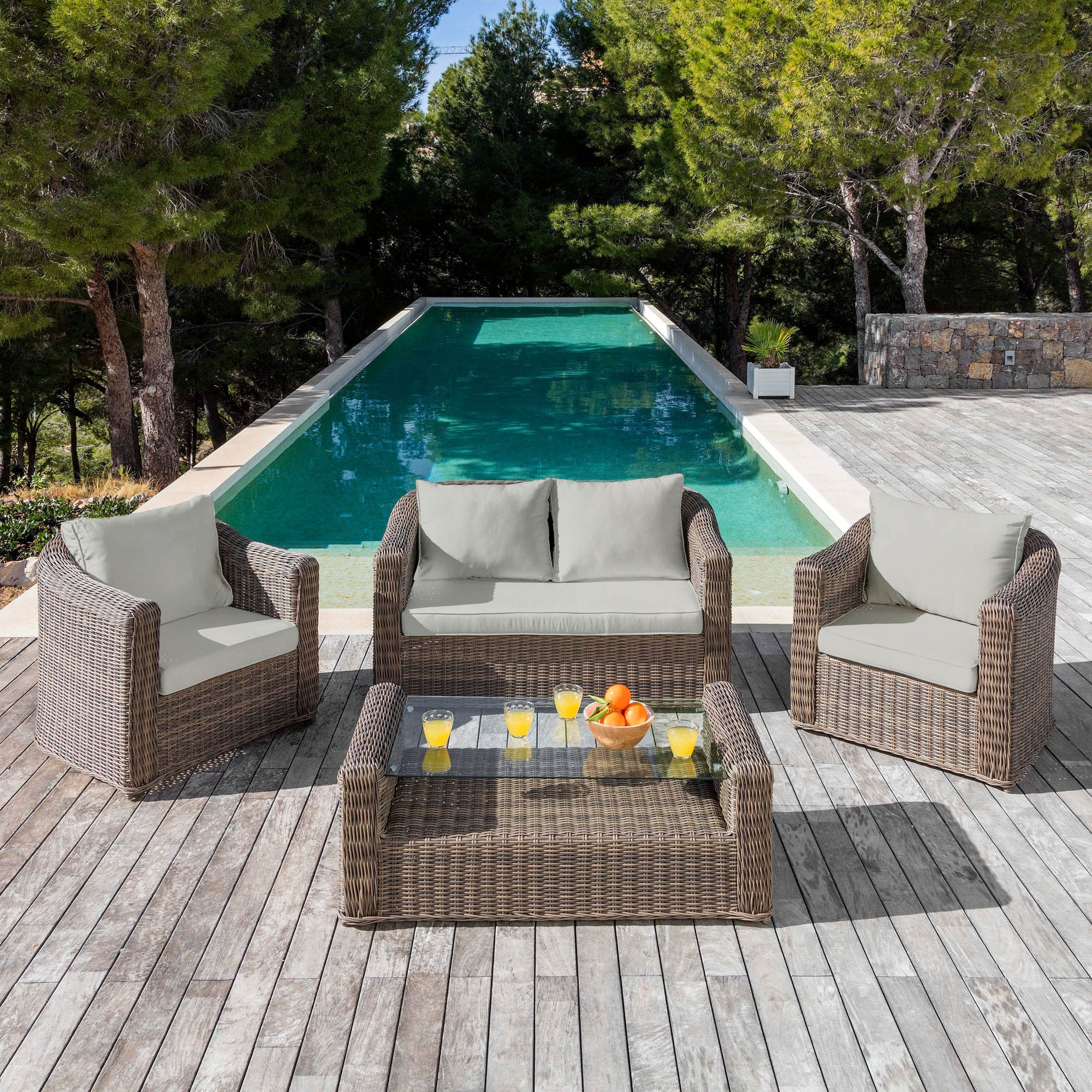 Housse de coussins de remplacement pour salon de jardin Calvi 4 places - Image 34