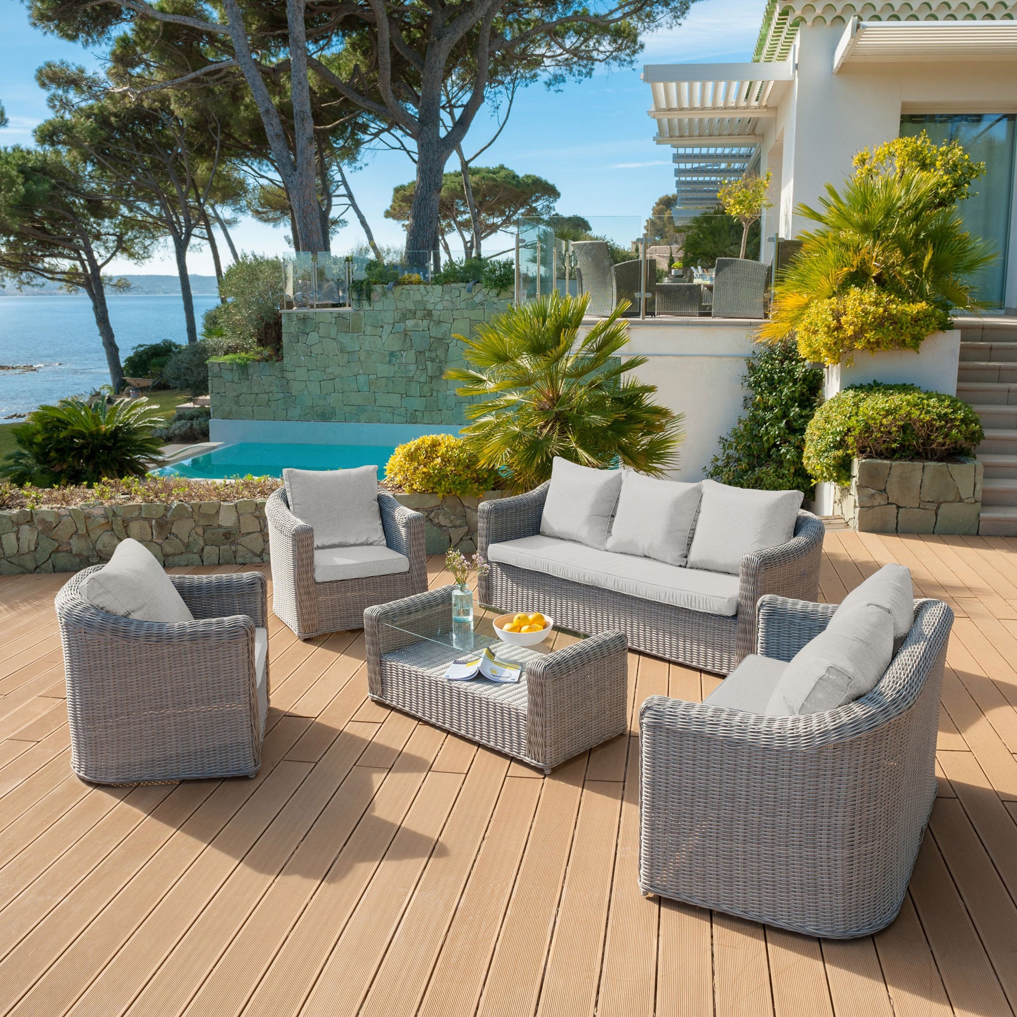 Housse de coussins de remplacement pour salon de jardin Calvi 4 places - Image 35