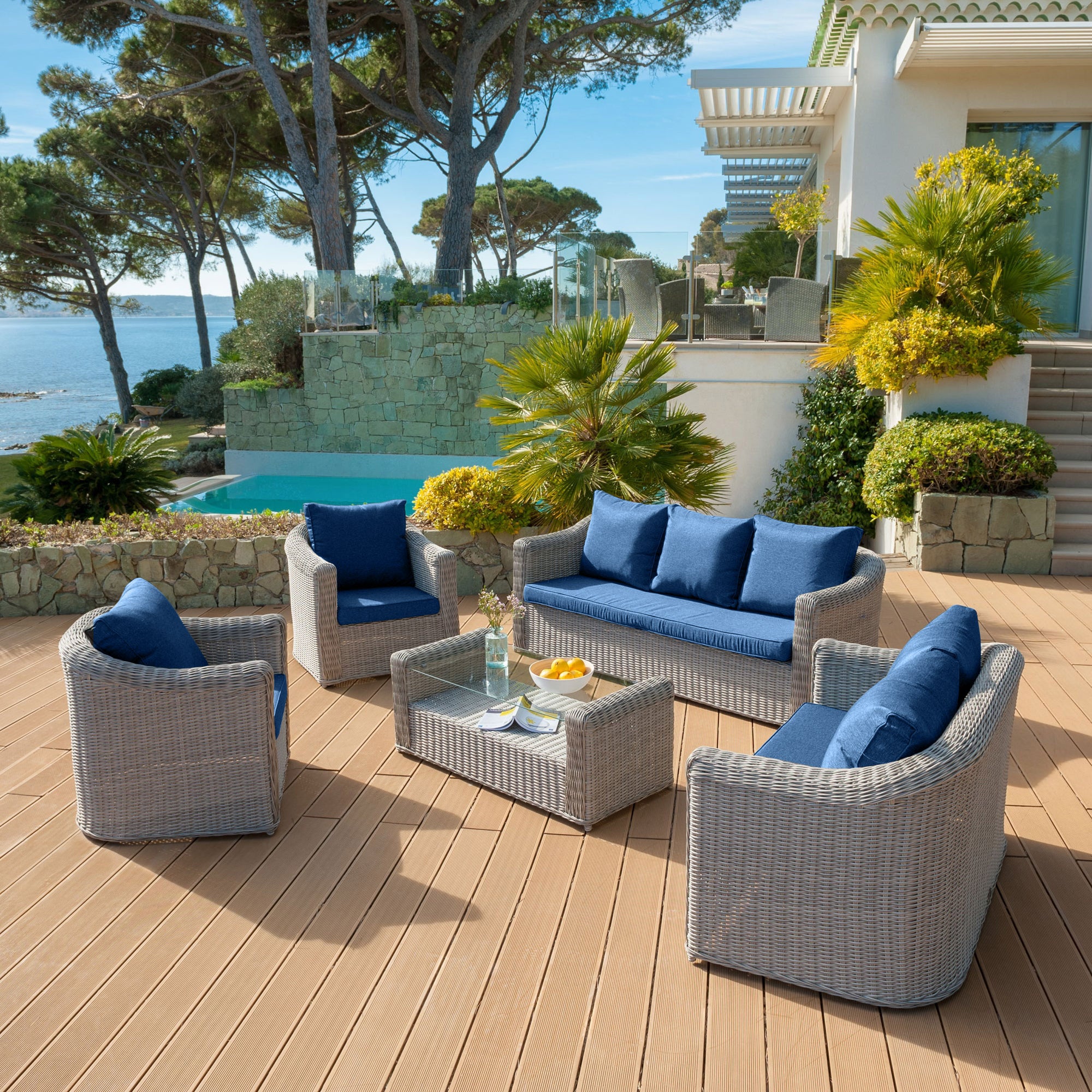 Housse de coussins de remplacement pour salon de jardin Calvi 4 places - Image 7