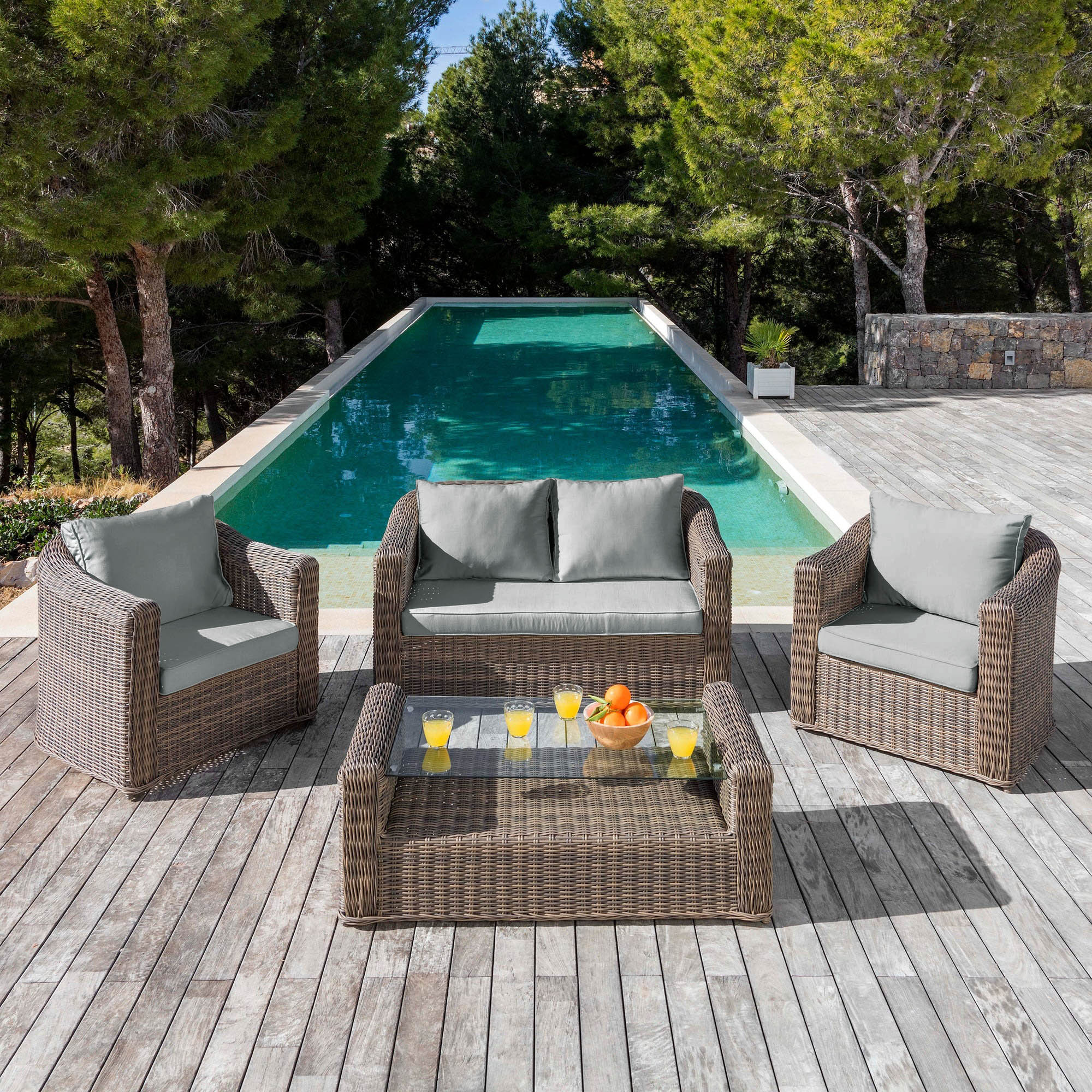 Housse de coussins de remplacement pour salon de jardin Calvi 5 places - Image 6