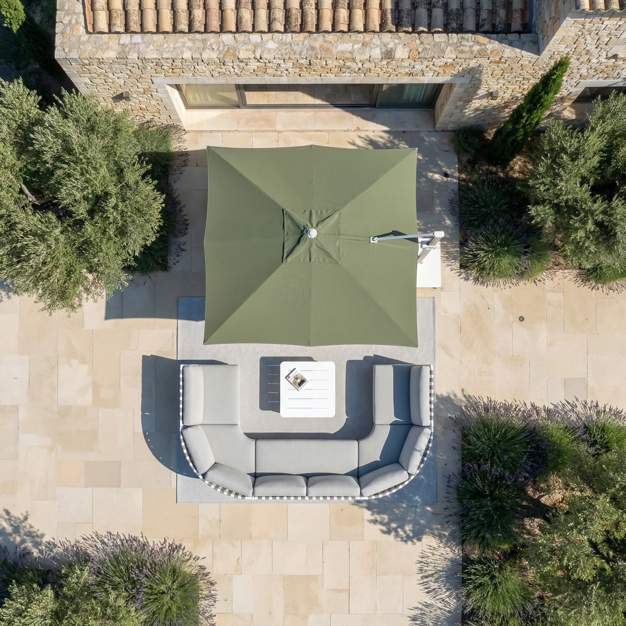 Parasol professionnel décentré Elyra (3x3m) - Image 21