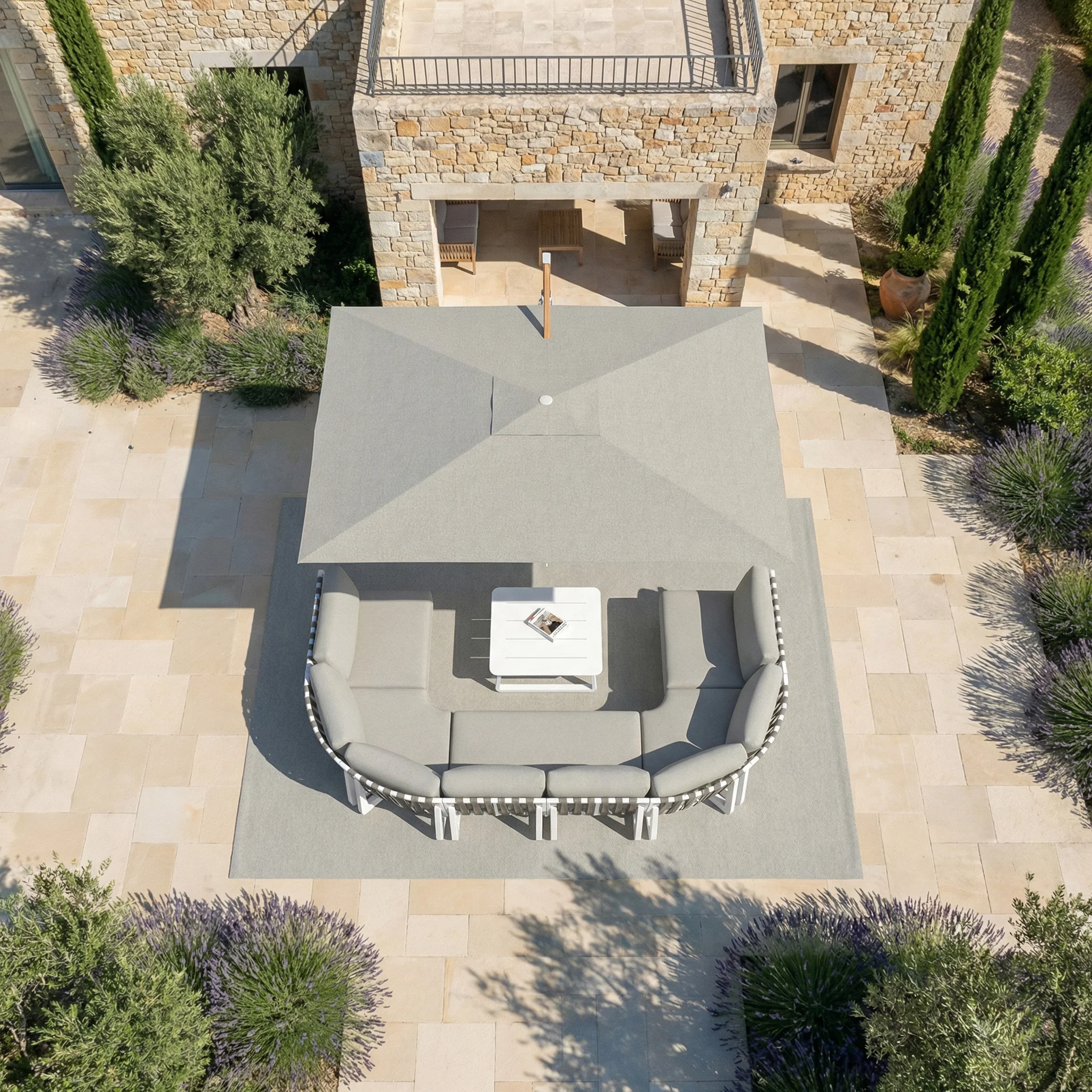 Parasol professionnel décentré Elyra (3x4m) - Image 153