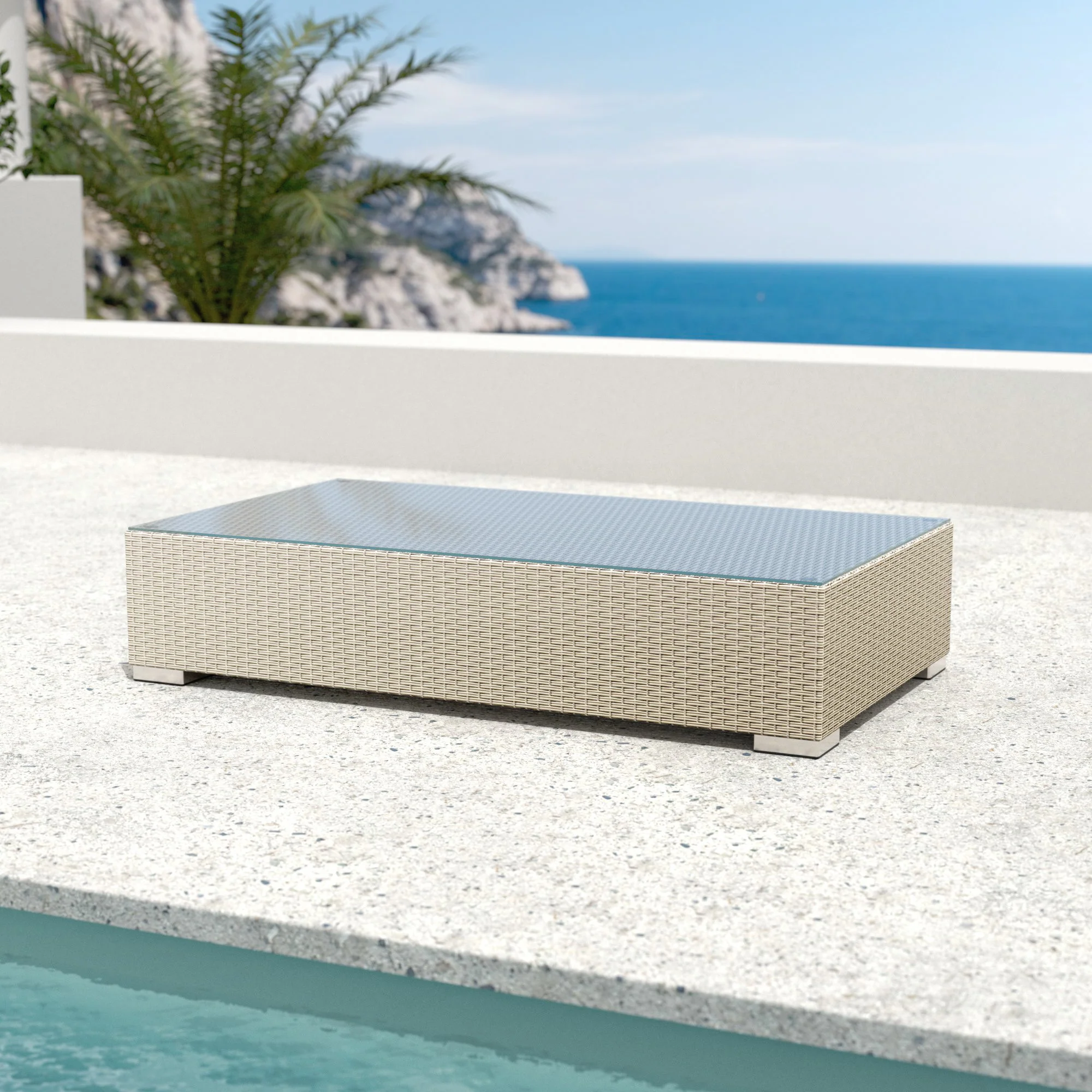 Table basse de jardin rectangulaire Palma - Image 6