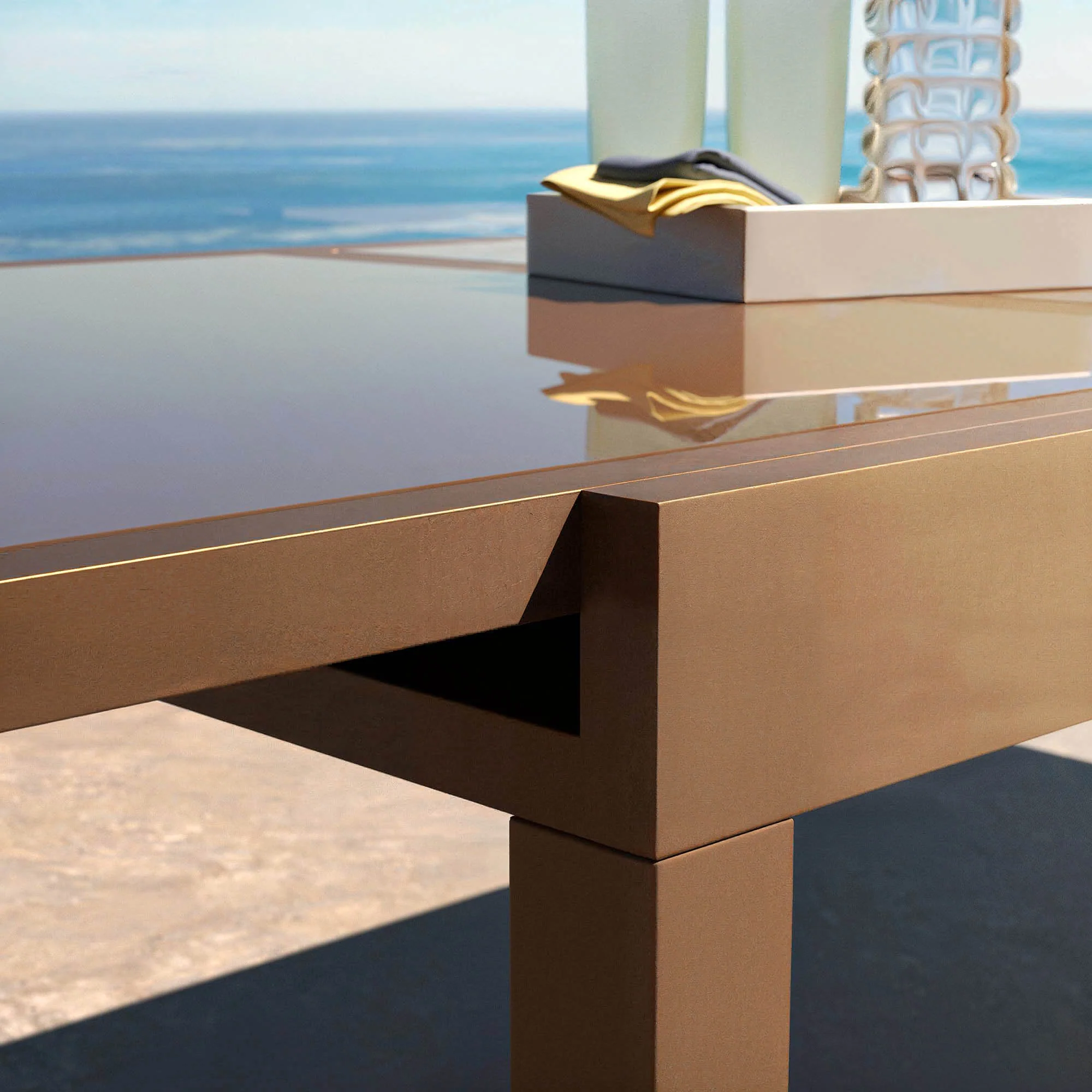 Table de jardin extensible 10 places en verre Murano (270 x 90 cm) - Image 21