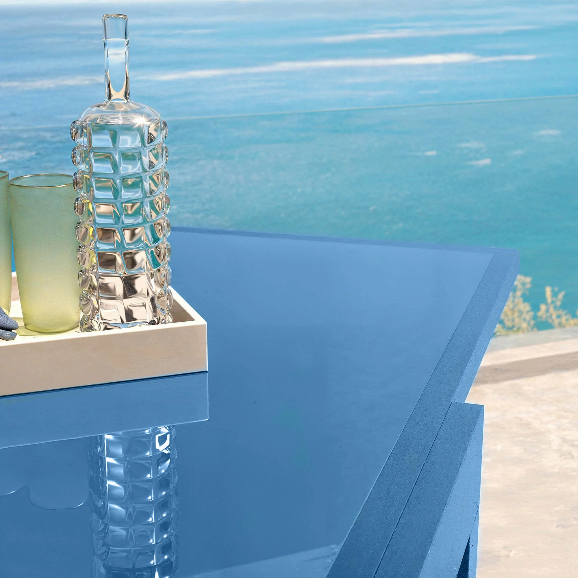 Table de jardin extensible 10 places en verre Murano (270 x 90 cm) - Image 25
