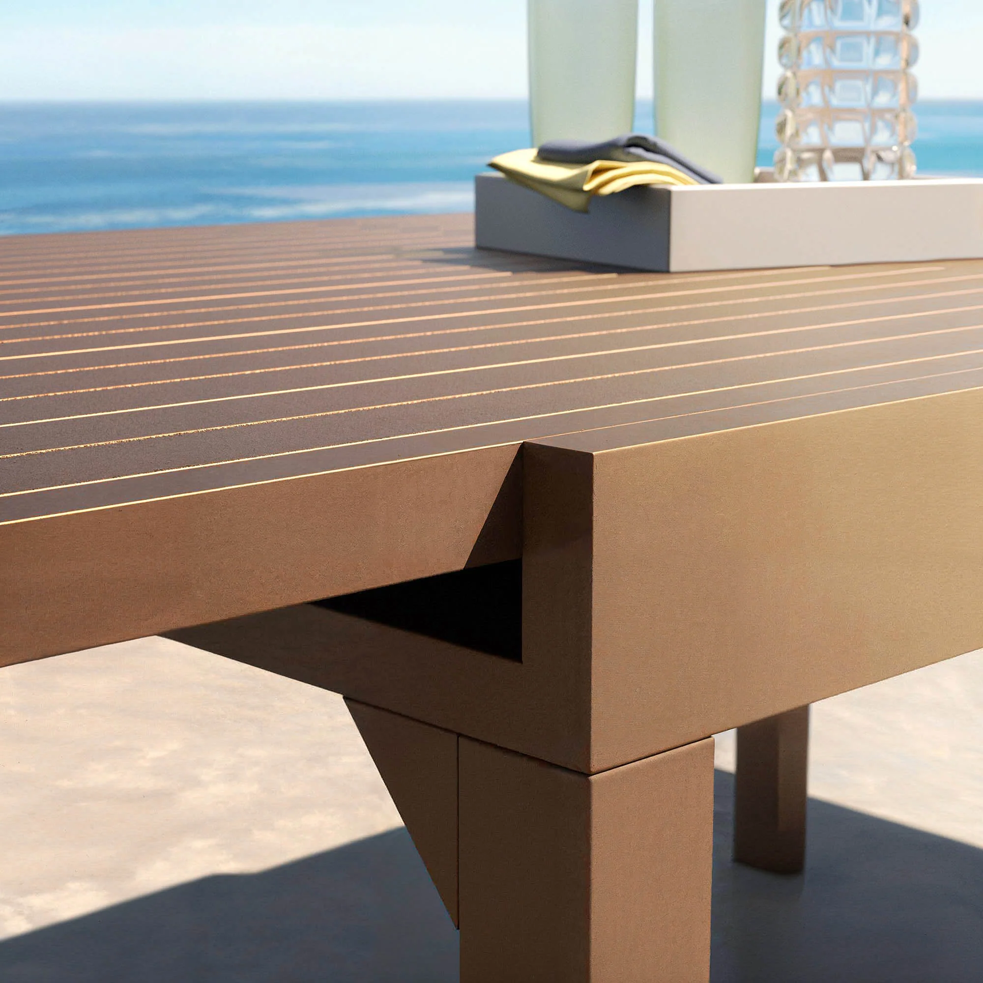 Table de jardin extensible 8 places Aluminium Murano (180 x 90 cm) - Image 20