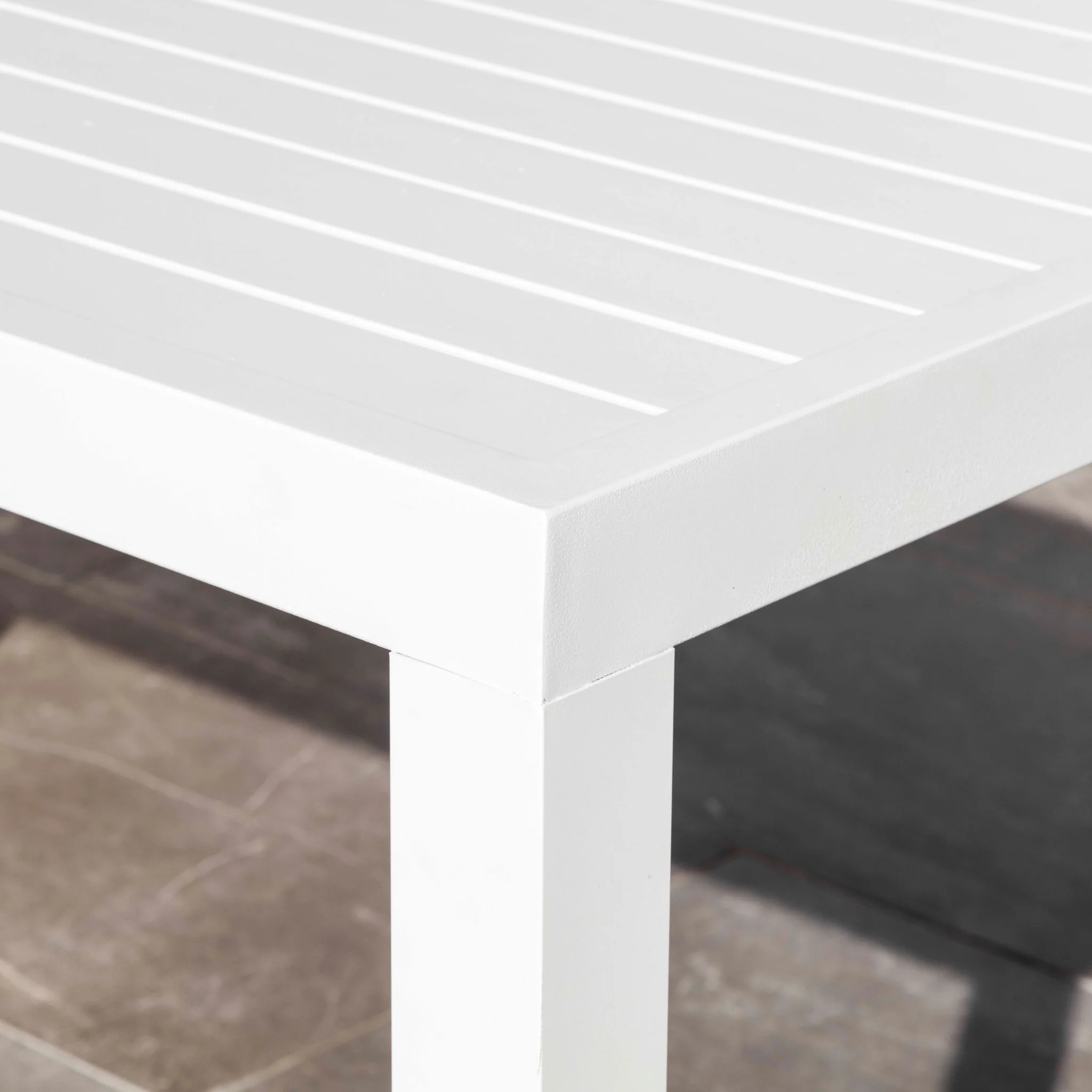 Table Haute 6 places Aluminium Murano (160 x 76 cm) - Image 7